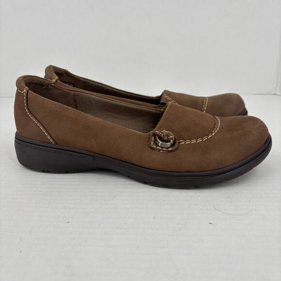 Clarks Carleigh Lulin Loafer Womens Size 8.5 Brown Slip On Comfort Shoes - Picture 3 of 9